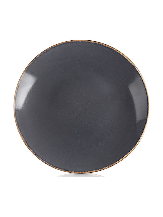 Orion Ceramic Dessert Plate Gray with Diameter 27cm