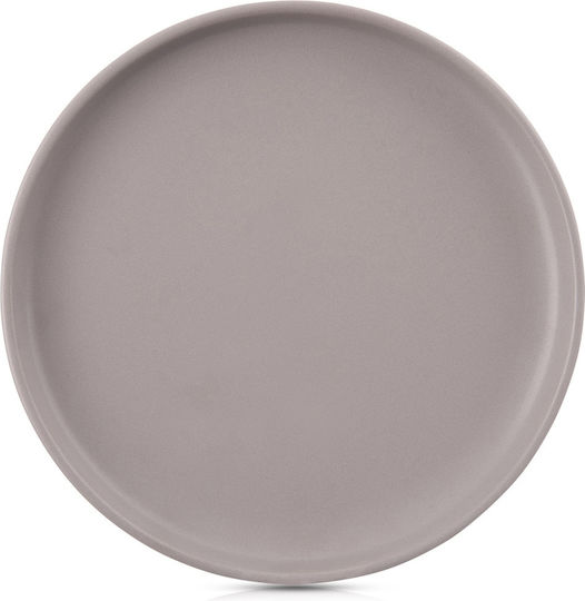 Orion Skandi Serving Plate Shallow Ceramic Gray with Diameter 26.5cm