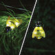 Solar Biene Lampe Pfahl Clip 6 Kaltes Weiß LEDs Gartendekor Im Freien