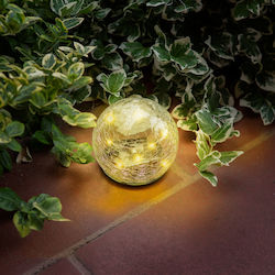 Led Solar Lamp Glass Crack Globe 10 Cm 10 Led Warm Light Led Solar Lamp Glass Crack Globe 10 Cm 10 Led Warm Light