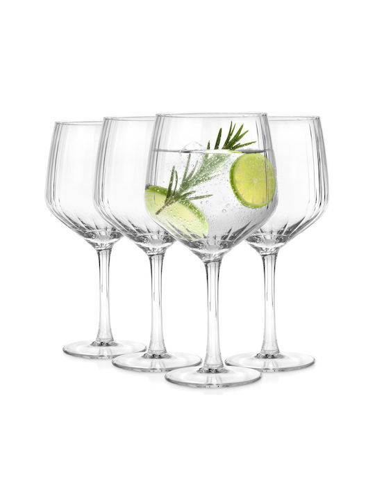 Excellent Houseware Set Of White Wine Water Cocktail Drinking Glass Goblets 580ml 4 Pieces