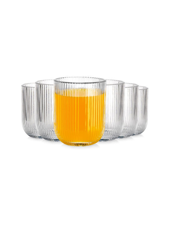 Vilde Set of Cocktail/Drinking and Water Glasses Made of Glass 250ml 6 Pieces