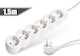 Alista Home Power Strip 6 Sockets with Cable 1.5m