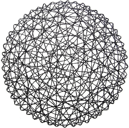 Orion Round Black Paper Placemats Orion Round Black Paper Placemats