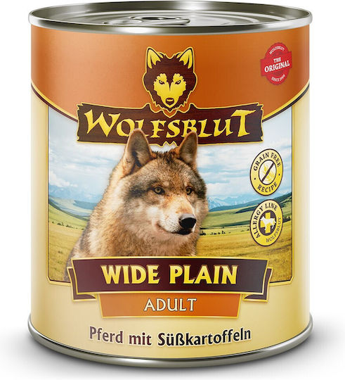 Wolfsblut Wolfsblut Nasses Hundefutter Dose Diät mit Fleisch und Kartoffeln ohne Getreide 6x800gr