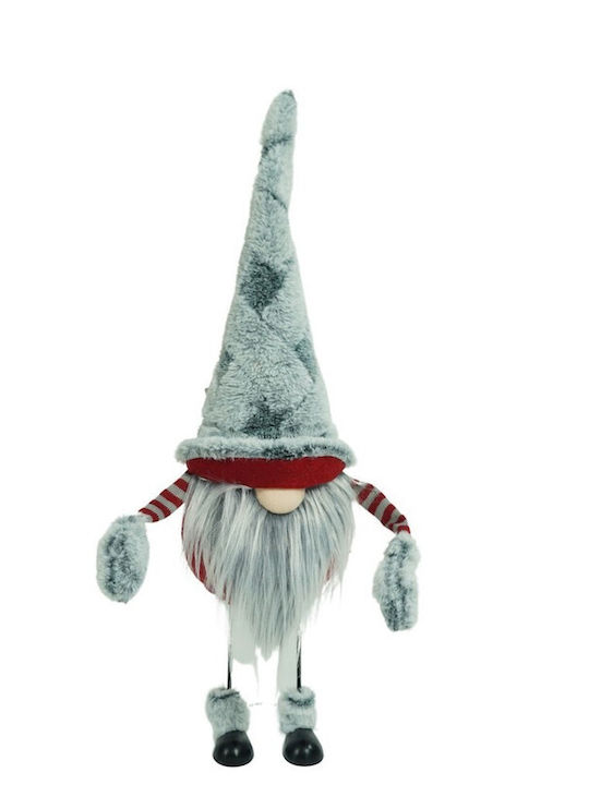 Коледна Фигура Elf Alista Home Сив Червен Текстил 55 См