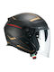 CGM 136S RNA Race Grey Red Motorcycle Helmet Jet ECE 22.06 1400gr with Sun Visor