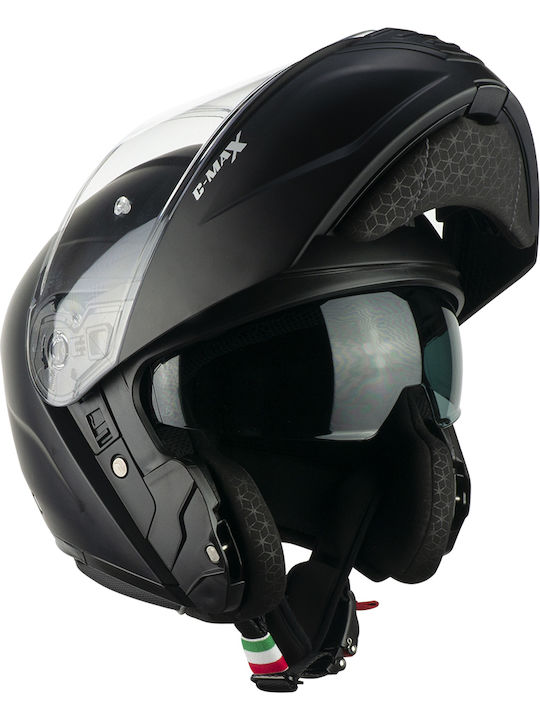 CGM C-Max 569A Black Matt Κράνος Μηχανής Flip-Up ECE 22.06 1600gr με Sunvisor
