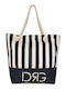De Raggi Fabric White Beach Bag
