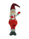 Christmas Doll Ornament Alista Home Red Gray Textile 58 Cm