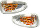 Renault Master 2010 Yellow Turn Signal White Bulb In Mirror Left + Right 2 Pcs Set