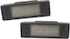 Citroen Berlingo C2 C3 C4 C5 II C6 C8 Evasion Jumpy LED Kennzeichenbeleuchtungen 2 Stück Satz