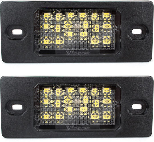 Vw Touareg Tiguan Porsche Cayenne Led License Plate Lights 2 Pcs Set