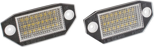 Ford Mondeo Mk3 III 00-07 Lumini LED Pentru Plăcuțele De Înmatriculare Set 2 Bucăți