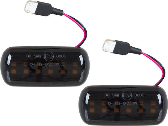 Audi A6 C5 00-05 Lumini LED Semnalizator Lateral Fumuriu Dinamic Set 2 Bucăți