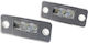 Audi A8 D3 4e 02-10 Led License Plate Lights 2 Pcs Set