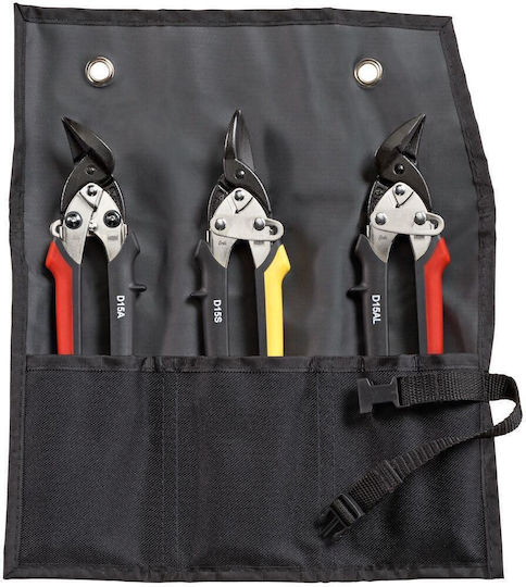 Ideal Sheet Metal Shear Set 3 Pcs Case By Dset15