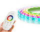 Alista Home Bandă LED RGB Rezistentă la Apă 5m Tip SMD5050 cu Sursă de Alimentare și Telecomandă