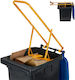Relaxdays Waste Compactor Bins Yellow 39x95x33 Cm