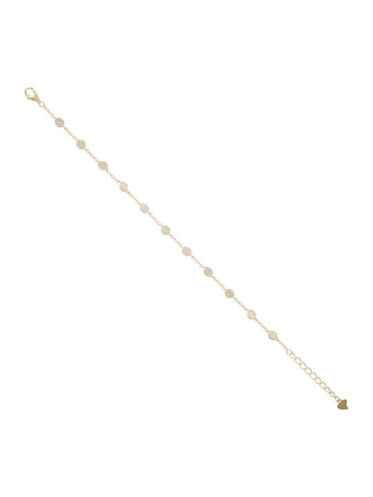 Prince Silvero Damentäuberarmband aus Silber Vergoldet mit Zirkon