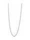 925 Rhodiumbeschichtete Silber Halskette Choker Stil 38 Cm 1 G