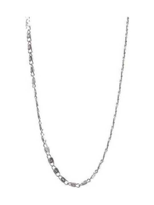 925 Silver Chain Round Flat Model Ccc 1.55 G 39 Cm