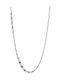 925 Silver Chain Round Flat Model Ccc 1.55 G 39 Cm