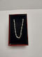 Twisted 925 Silver Necklace 55 Cm Jolie Silver 2.6g