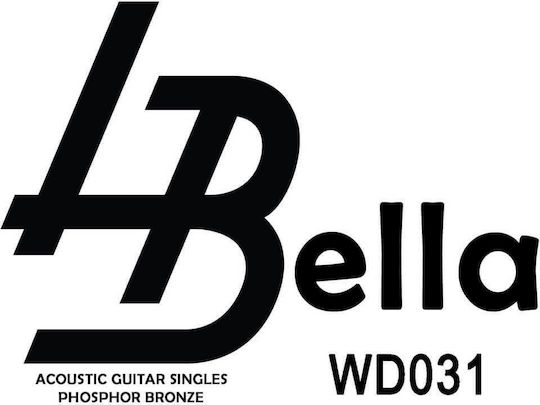 La Bella Einzel Bronze Saiten für Akustische Gitarre