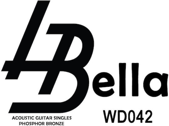 La Bella Single Bronze String for Acoustic Guitar