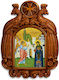 St Irini Chrysovalantou Wooden Carved Eagle Icon 39cm