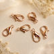 Metallic Parrot Clasp Pink Gold 12mm 20pcs