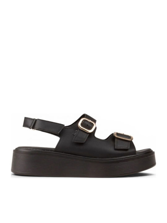 Women's Flat Sandals Flatforms Black