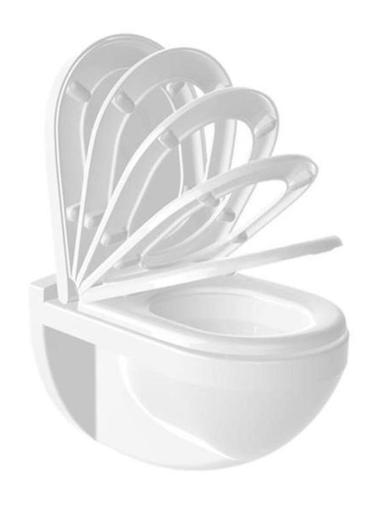 SteweHome Toilet Seat Plastic White
