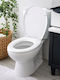 SteweHome Toilet Seat Plastic White