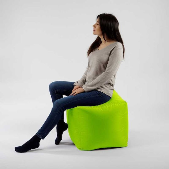 Многофункционален Пуф За Табуретка Водоустойчив Neon Green 45x45x45см