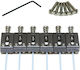 Ghost Saddle Strat & Tele Style 52.73mm String Spacing Black Pn 8000-00