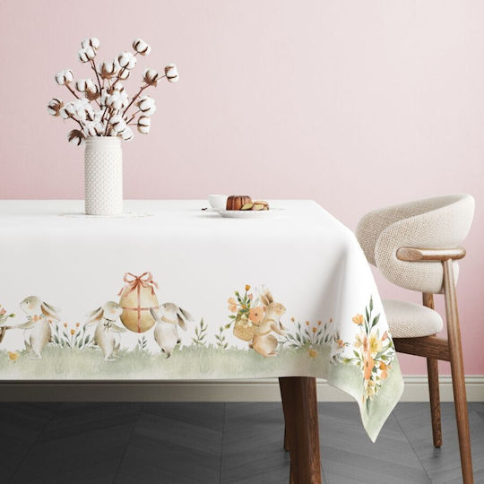 100% Baumwoll Tischtuch Pastellblumen 140x180cm Londy