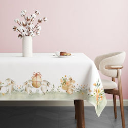 100% Cotton Tablecloth Pastel Flowers 140x220cm Londy