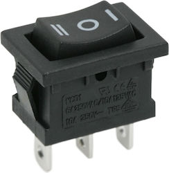 Комплект От 5 Rocker Превключвателя 3 Позиции On-off-on 6a 250v Ac За Монтаж На Панел Spdt
