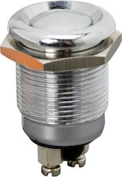 Metallic Momentary Button Spst 2a 250v Ip66 Water-resistant Switch Panel M19 1 Pc