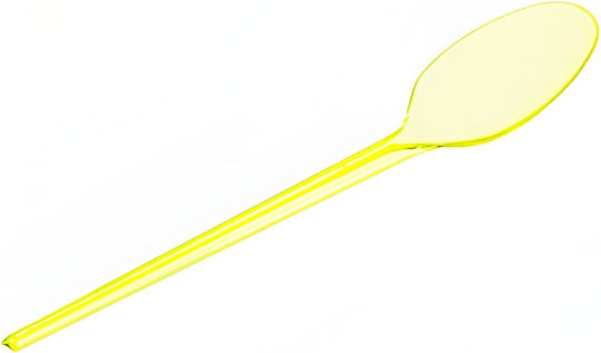 Yellow Party Spoons 15 Pieces