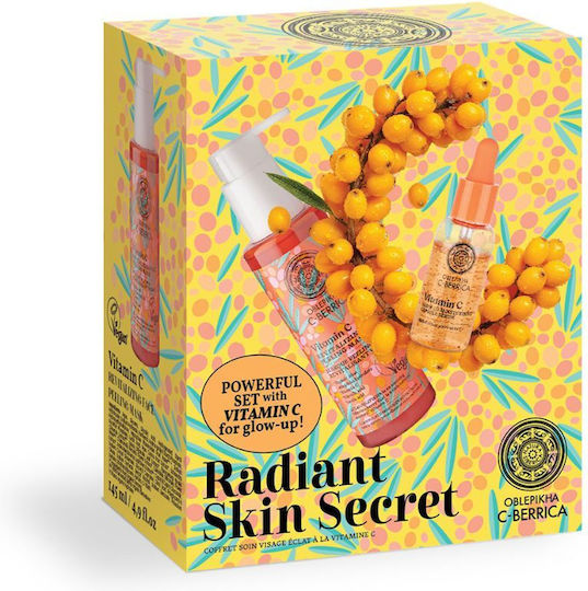 Natura Siberica Radiant Skin Secret Skin Care Set for Moisturizing & Brightening 2 Pieces