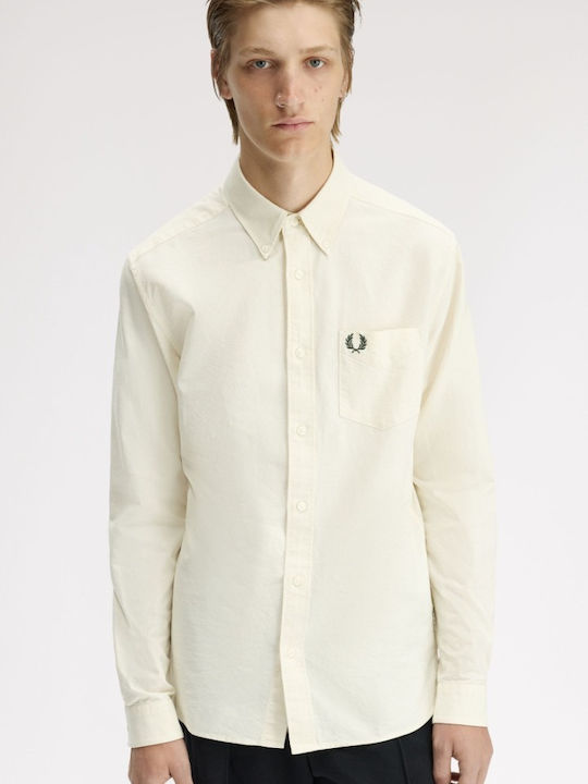 Fred Perry Μακρυμάνικo Βαμβακερό Πουκάμισο σε Κ...