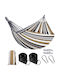 SteweHome Double Fabric Brown Hammock 260x150cm