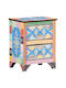 Massivholz Nachttisch Mehrfarbig 40x30x50cm