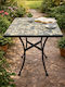Table for Small Outdoor Spaces with Metal Frame 60x60x71cm