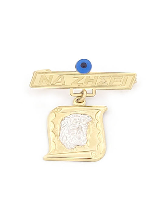 Kinder Sicherheitsnadel-Anhänger aus 9K Gold