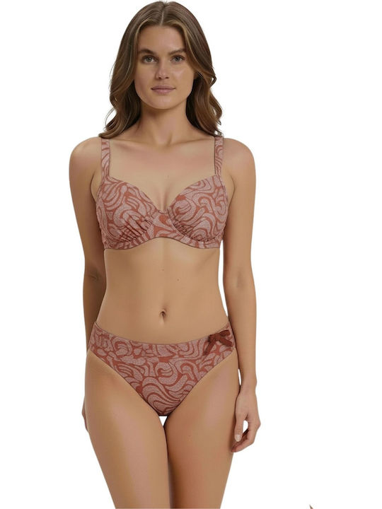 Set Bikini High Waist Orange