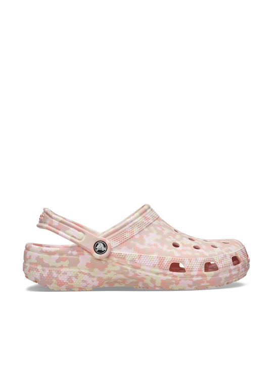 Crocs Classic Γυναικεία Σαμπό Ροζ